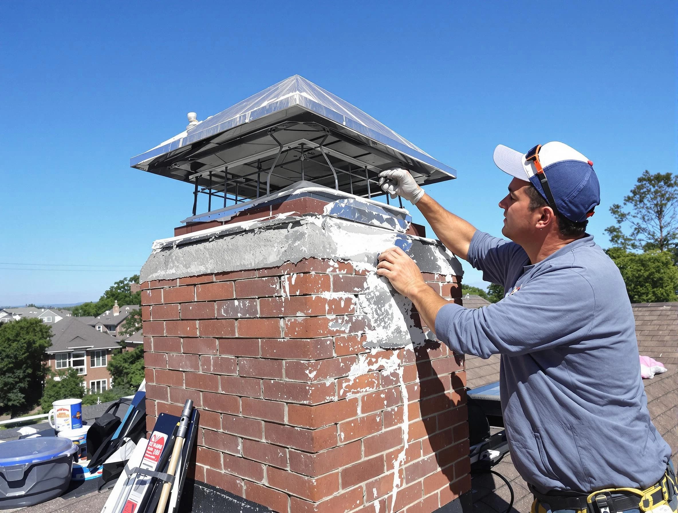 Chimney Crown Services service in Mahwah, NJ